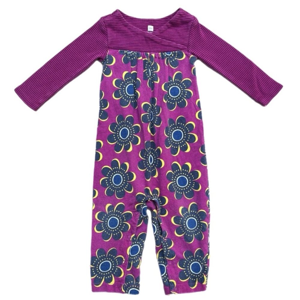 Tea Collection Floral Romper 6-12 Months
